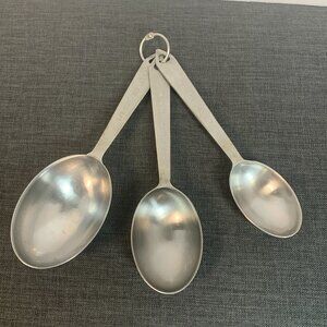 Ekco 18/0 Stainless Steel Measuring Spoons 1/8, 1/4, 1/2 Cup